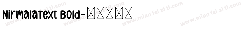 NirmalaText Bold字体转换